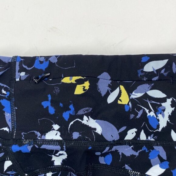 Sweaty Betty Power Floral Crop 20" Capri Leggings Pockets Black Multi XS NWOT - Picture 6 of 11